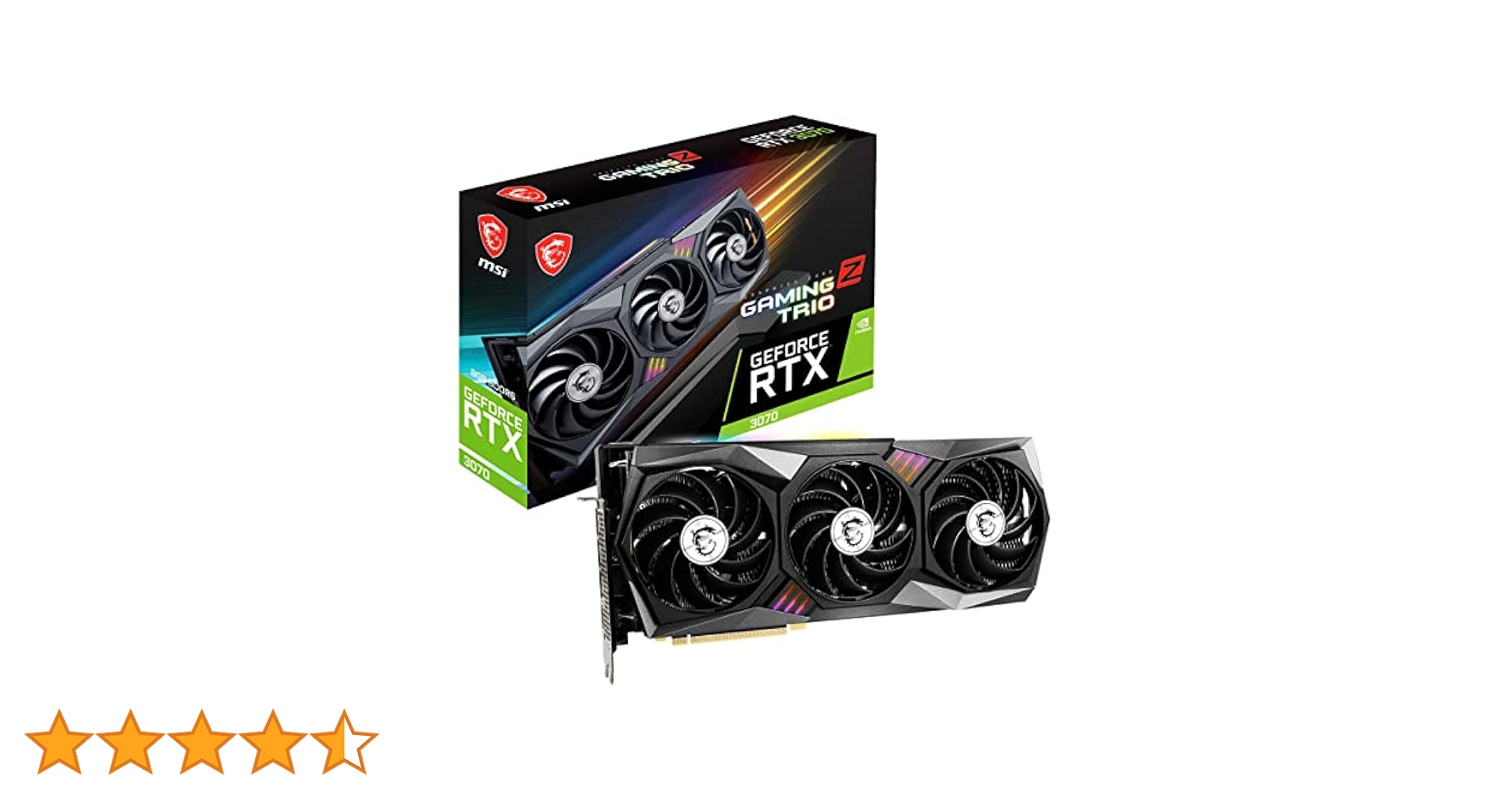 凪　MSI GeForce RTX3070 ＆RTX3080　グラボ GeForce RTX 3070 Ti GAMING X TRIO 8G | MSI グラフィック